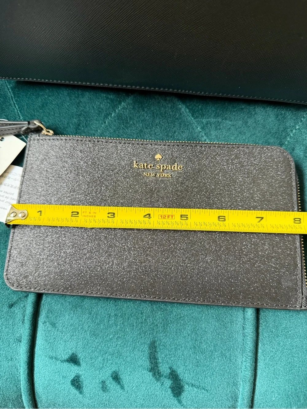 Kate Spade Black  Glimmer Tote with Matching Wristlet and Wallet Set
